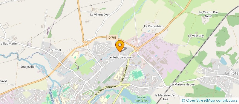 localisation de l'entreprise MONSIEUR BENOIT L'HOTELLIER  LAMBALLE-ARMOR