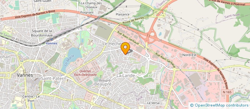 localisation de l'entreprise MONSIEUR BENOIT LABBE à VANNES