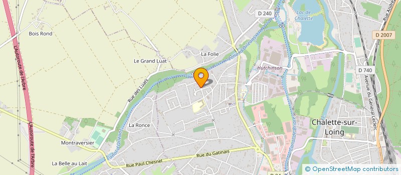 localisation de l'entreprise MONSIEUR BENOIT LABRUYERE  CHALETTE-SUR-LOING