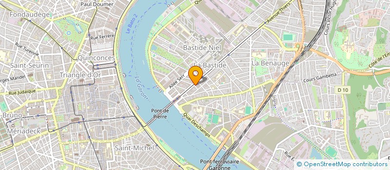 localisation de l'entreprise MONSIEUR BENOIT LAC PEYRAS  BORDEAUX