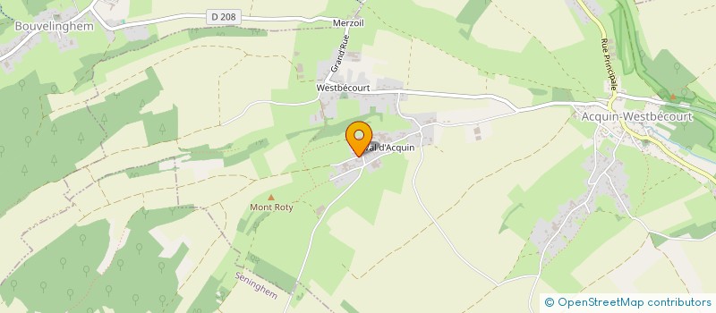 localisation de l'entreprise MONSIEUR BENOIT LACHERE  ACQUIN-WESTBECOURT