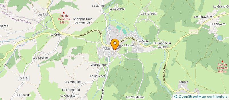 localisation de l'entreprise MONSIEUR BENOIT LACOMBAT  MANZAT