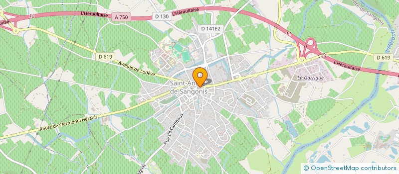 localisation de l'entreprise MONSIEUR BENOIT LACOMBE  SAINT-ANDRE-DE-SANGONIS