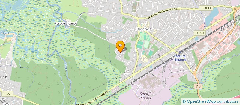 localisation de l'entreprise MONSIEUR BENOIT LAFFAITEUR  BIGANOS