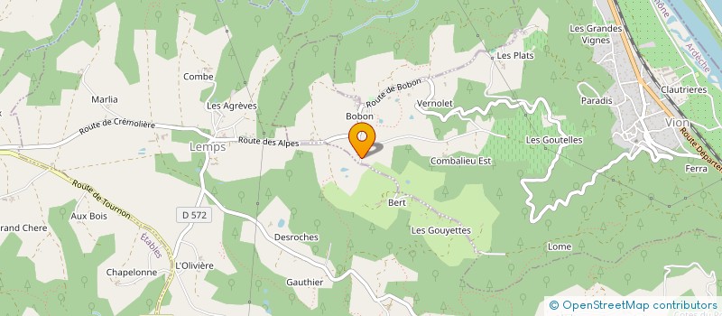 localisation de l'entreprise MONSIEUR BENOIT LAGIER  VION