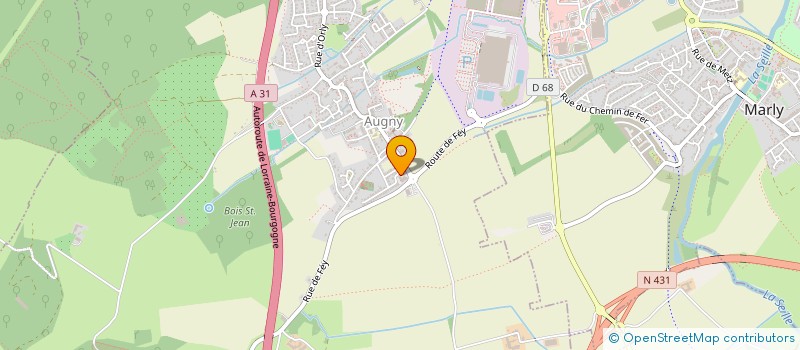 localisation de l'entreprise MONSIEUR BENOIT LAGRUE  AUGNY