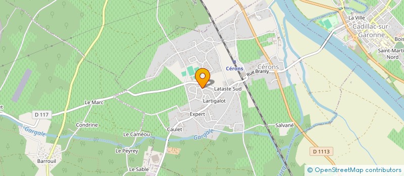 localisation de l'entreprise MONSIEUR BENOIT LALANNE  CERONS