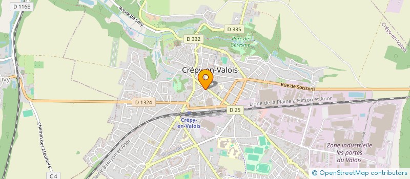 localisation de l'entreprise MONSIEUR BENOIT LALOUE  CREPY-EN-VALOIS