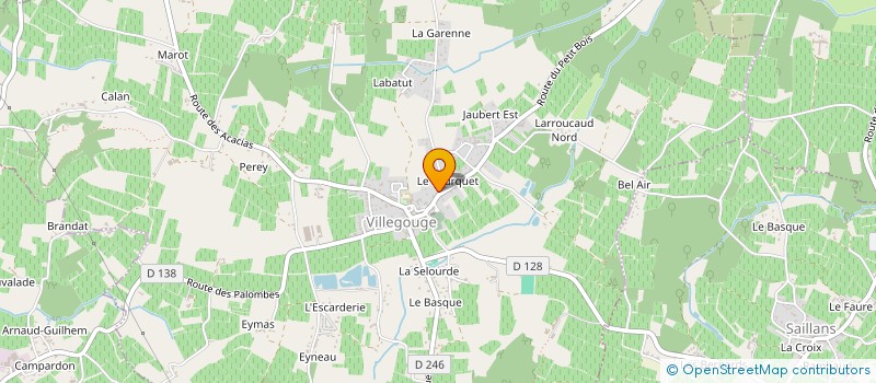 localisation de l'entreprise MONSIEUR BENOIT LANAU  VILLEGOUGE