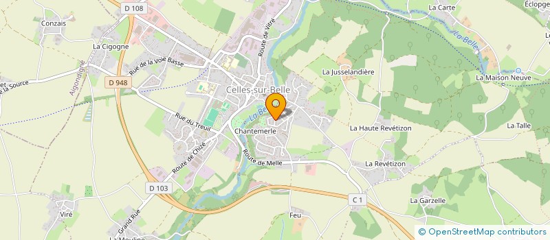 localisation de l'entreprise MONSIEUR BENOIT LANDRAULT  CELLES-SUR-BELLE