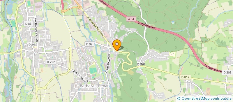 localisation de l'entreprise MONSIEUR BENOIT LANDRE  BARBAZAN-DEBAT