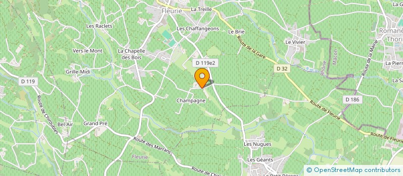 localisation de l'entreprise MONSIEUR BENOIT LAPEYRERE  FLEURIE