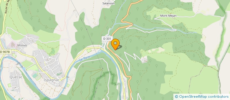 localisation de l'entreprise MONSIEUR BENOIT LAPEYSSONNIE  FLORAC TROIS RIVIERES