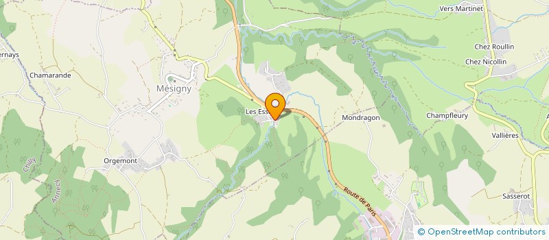 localisation de l'entreprise MONSIEUR BENOIT LAPLACE  MESIGNY