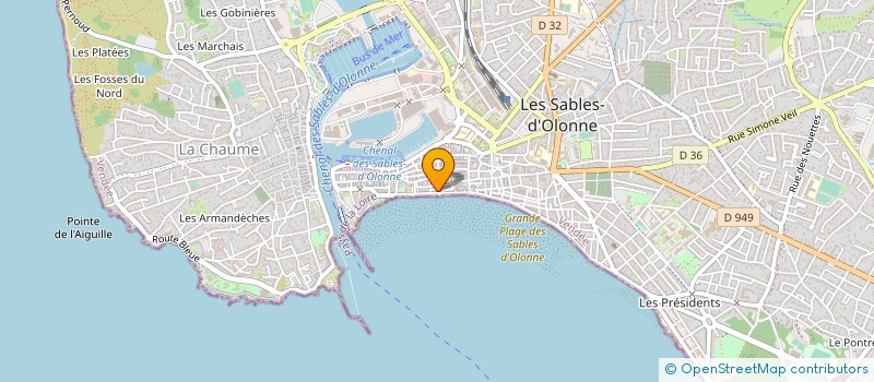 localisation de l'entreprise MONSIEUR BENOIT LAPLANCHE à LES SABLES D'OLONNE