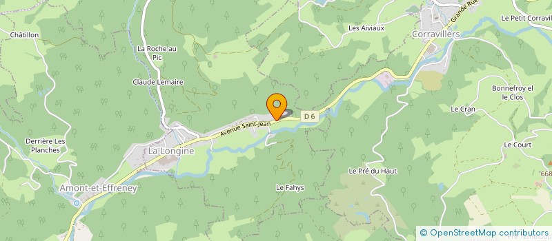 localisation de l'entreprise MONSIEUR BENOIT LAROCHE  LA LONGINE