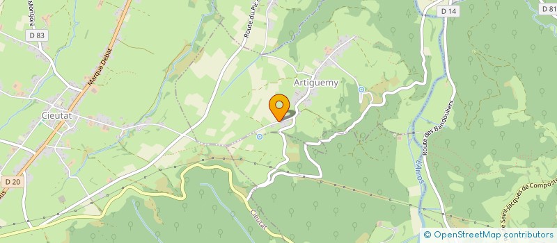 localisation de l'entreprise MONSIEUR BENOIT LARRALDE  ARTIGUEMY