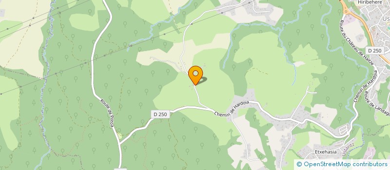 localisation de l'entreprise MONSIEUR BENOIT LARRONDE  USTARITZ