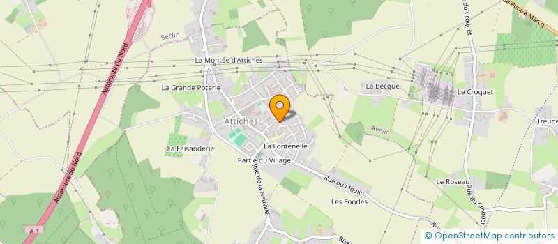 localisation de l'entreprise MONSIEUR BENOIT LATATE à ATTICHES