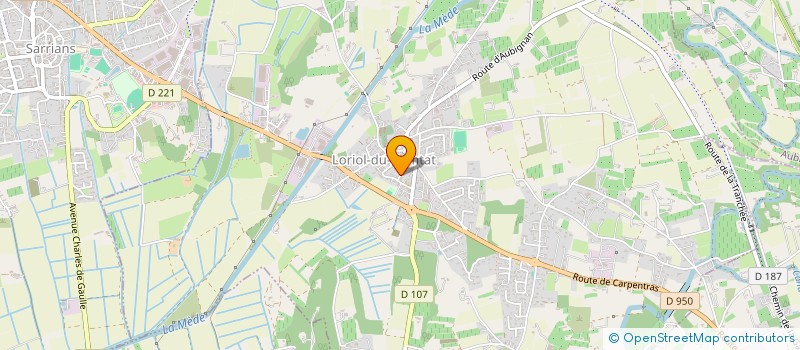 localisation de l'entreprise MONSIEUR BENOIT LAURENT  LORIOL-DU-COMTAT