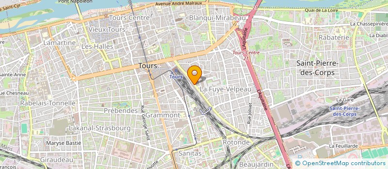 localisation de l'entreprise MONSIEUR BENOIT LAVAT  TOURS