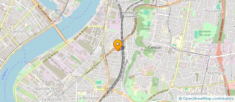 localisation de l'entreprise MONSIEUR BENOIT LAVAUD  CENON