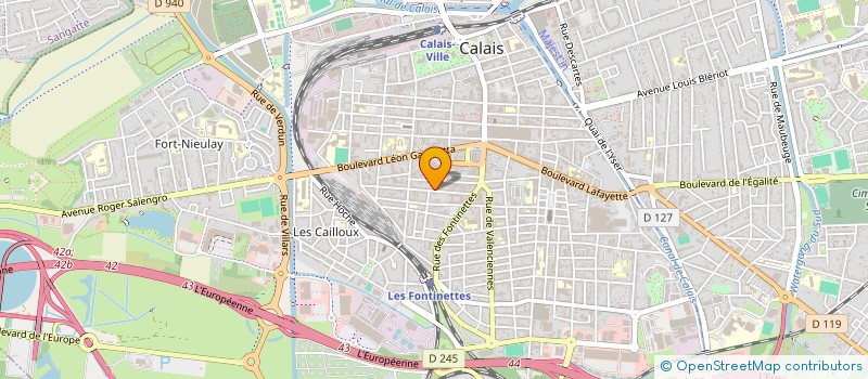 localisation de l'entreprise MONSIEUR BENOIT LAVOINE  CALAIS