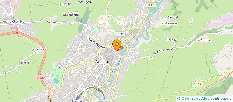 localisation de l'entreprise MONSIEUR BENOIT LAYBROS à AURILLAC