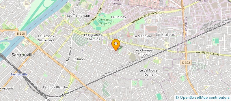 localisation de l'entreprise MONSIEUR BENOIT LE BAYON  SARTROUVILLE