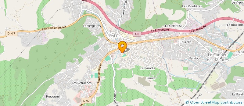 localisation de l'entreprise MONSIEUR BENOIT LE BEGUEC à LE LUC