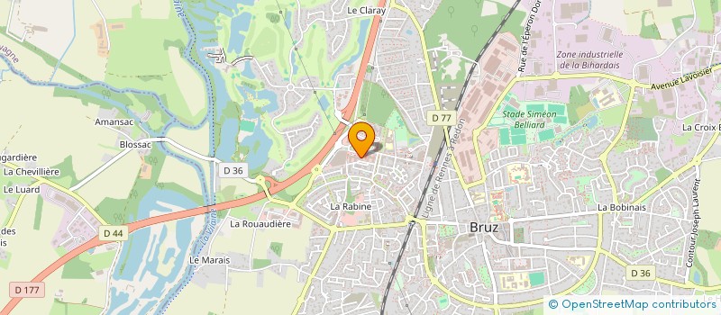 localisation de l'entreprise MONSIEUR BENOIT LE CLECH  BRUZ