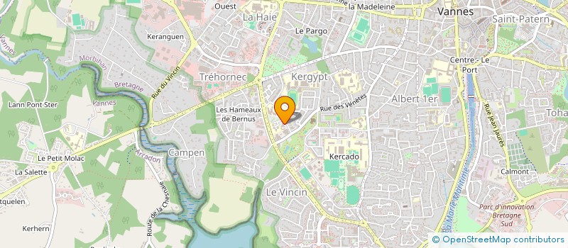 localisation de l'entreprise MONSIEUR BENOIT LE DREAU à VANNES