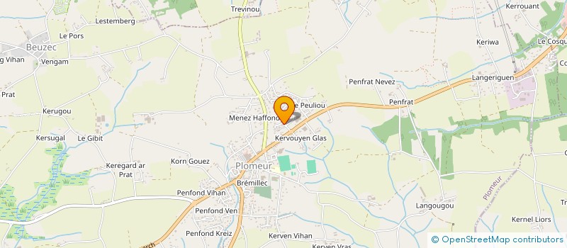 localisation de l'entreprise MONSIEUR BENOIT LE FORRESTIER DE QUILLIEN  PLOMEUR
