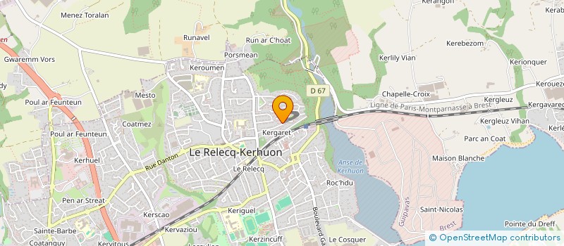 localisation de l'entreprise MONSIEUR BENOIT LE GALL à LE RELECQ-KERHUON