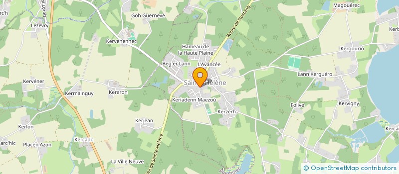 localisation de l'entreprise MONSIEUR BENOIT LE GUEVEL à SAINTE-HELENE