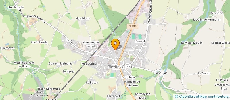 localisation de l'entreprise MONSIEUR BENOIT LE PAGE  PLEYBER-CHRIST