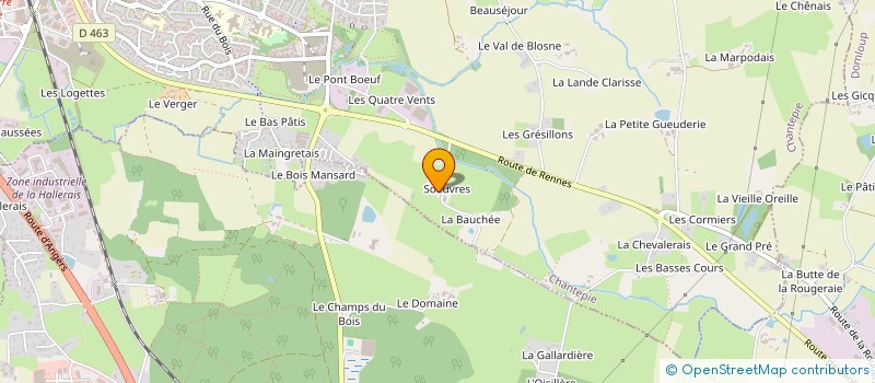 localisation de l'entreprise MONSIEUR BENOIT LE RAY  CHANTEPIE