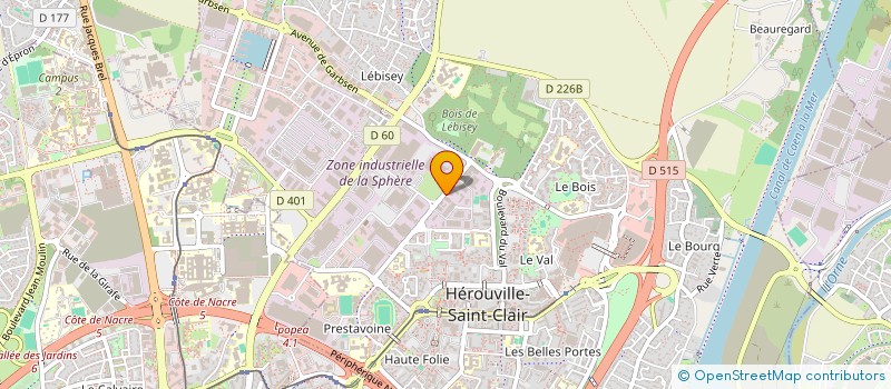 localisation de l'entreprise MONSIEUR BENOIT LE RAY à HEROUVILLE-SAINT-CLAIR