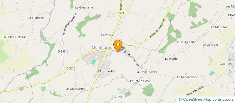 localisation de l'entreprise MONSIEUR BENOIT LE SENECAL  MONTHUCHON