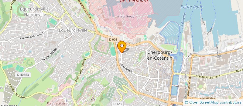 localisation de l'entreprise MONSIEUR BENOIT LECAPLAIN  CHERBOURG-EN-COTENTIN