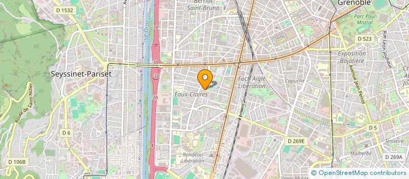 localisation de l'entreprise MONSIEUR BENOIT LECERF  GRENOBLE