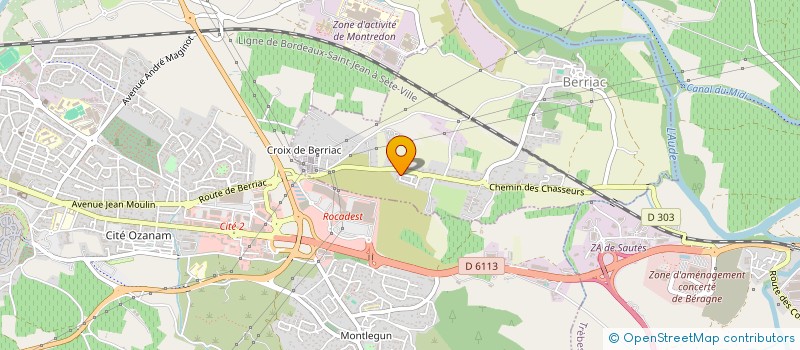 localisation de l'entreprise MONSIEUR BENOIT LECHERF  CAZILHAC