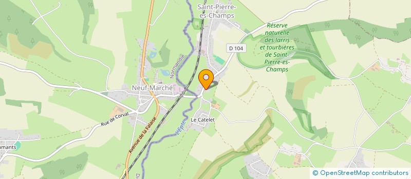 localisation de l'entreprise MONSIEUR BENOIT LECLERC  SAINT-PIERRE-ES-CHAMPS