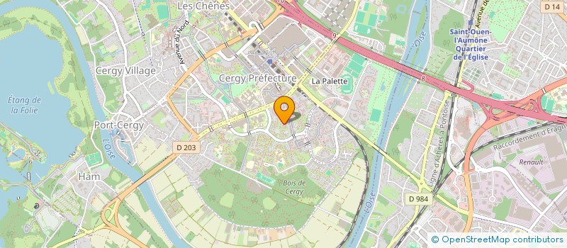 localisation de l'entreprise MONSIEUR BENOIT LECOCQ  CERGY