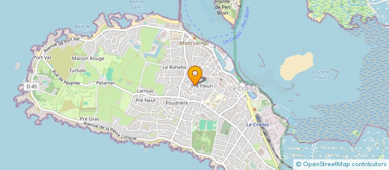 localisation de l'entreprise MONSIEUR BENOIT LECOQ  LE CROISIC