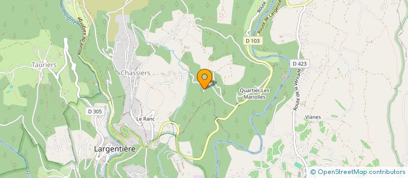 localisation de l'entreprise MONSIEUR BENOIT LEDE  CHASSIERS