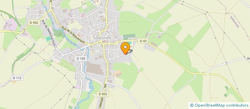 localisation de l'entreprise MONSIEUR BENOIT LEDUC  SOLESMES