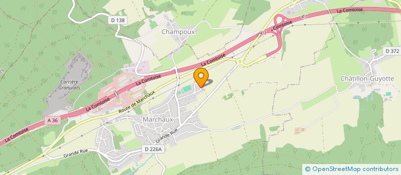 localisation de l'entreprise MONSIEUR BENOIT LEFEBVRE  MARCHAUX-CHAUDEFONTAINE