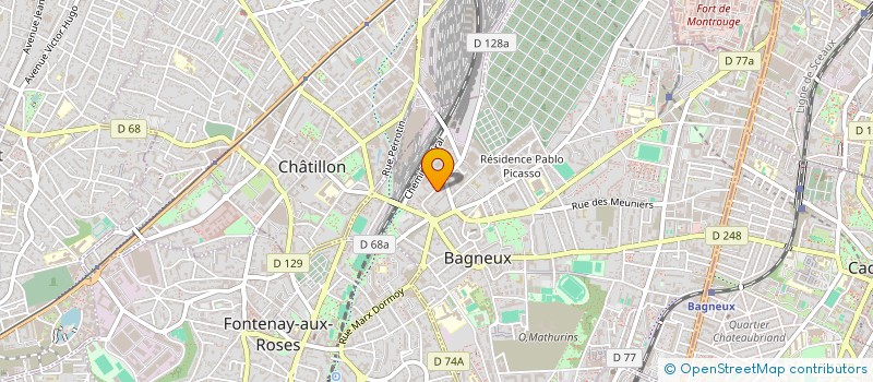 localisation de l'entreprise MONSIEUR BENOIT LEFEVRE à BAGNEUX