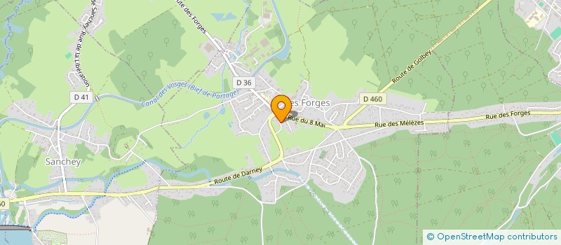 localisation de l'entreprise MONSIEUR BENOIT LEFRANC  LES FORGES